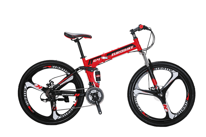 Hovedbilde Sammenleggbar fulldempet mountain bike G4 - rød