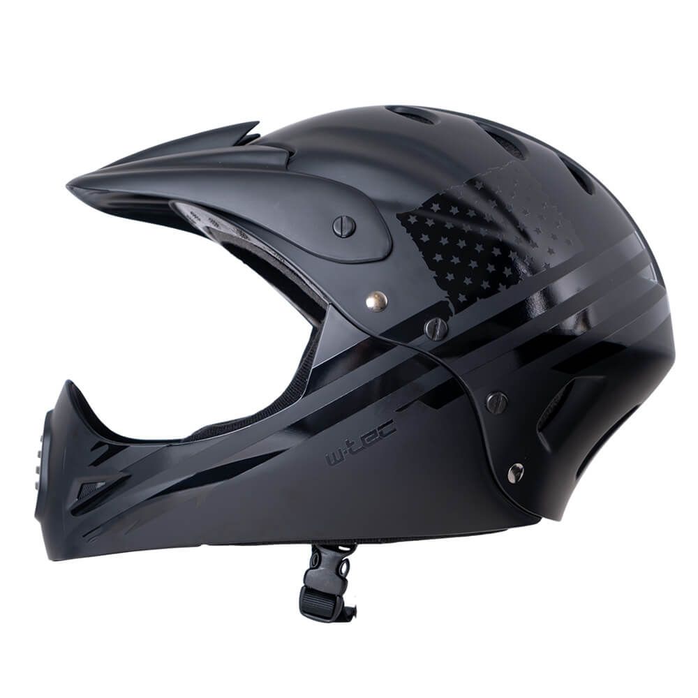 W-TEC Campanero US Flag Downhill-hjelm | Avtakbar hake