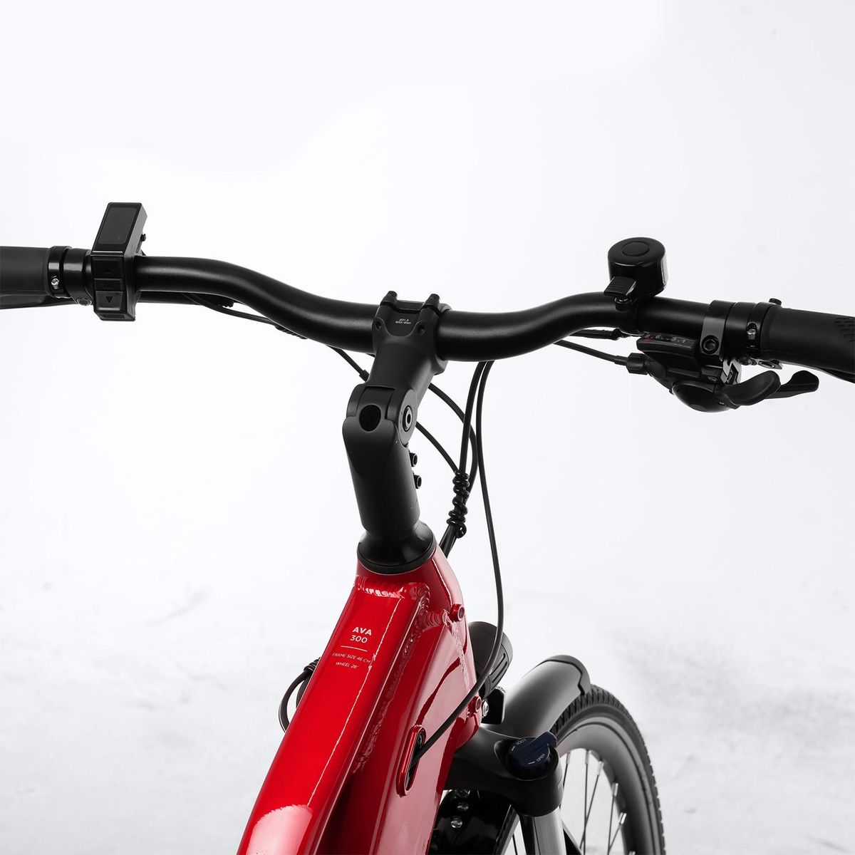 FitNord Ava 300 Elsykkel G2 - 60 km - rød, sort, hvit