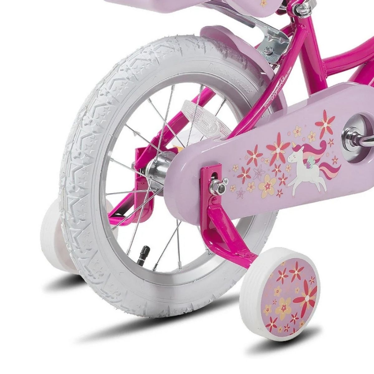Joystar Unicorn barnesykkel 14” med støttehjul