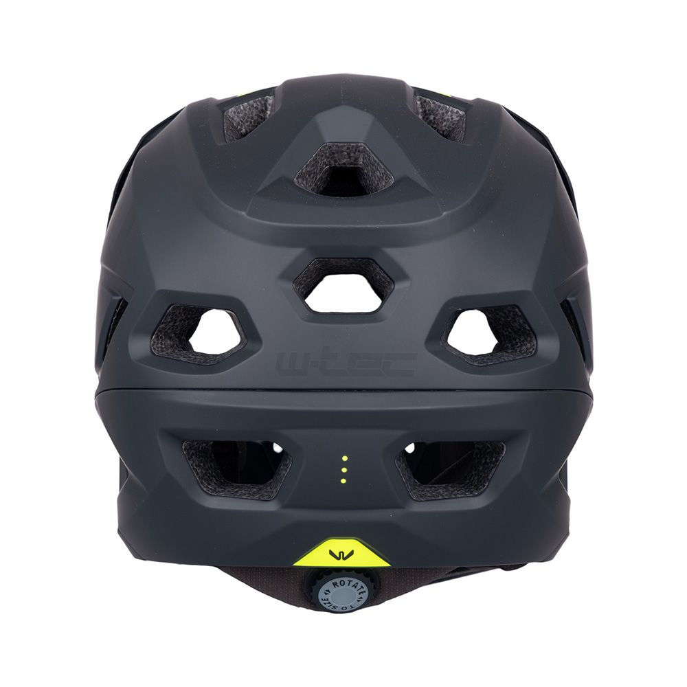 Downhillhjelm W-TEC Calheto Sort Neon | Lett Fullface Hjelm