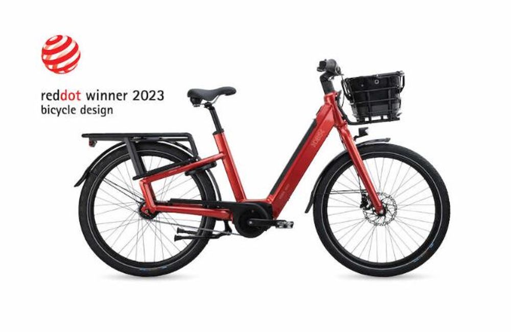 DBS Linerle elektrisk bysykkel - rød