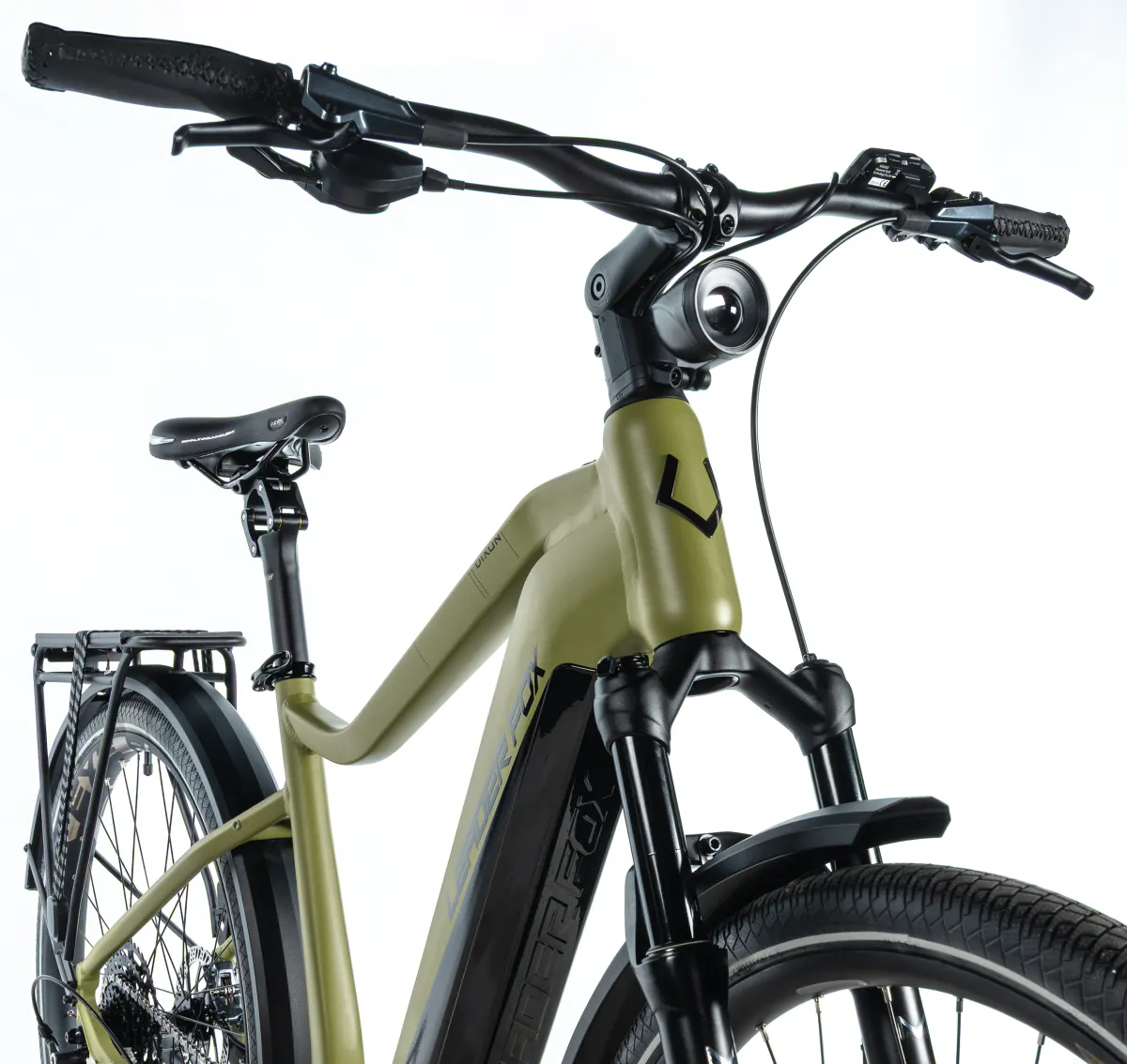 Leader Fox DIXON 29 elsykkel 150 km - Army Grønn