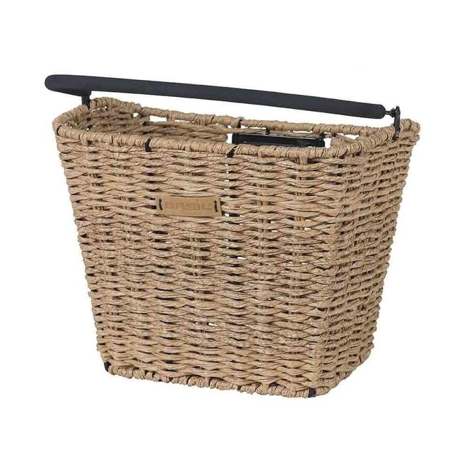 Hovedbilde Basil Bremen flettet sykkelkurv - Front