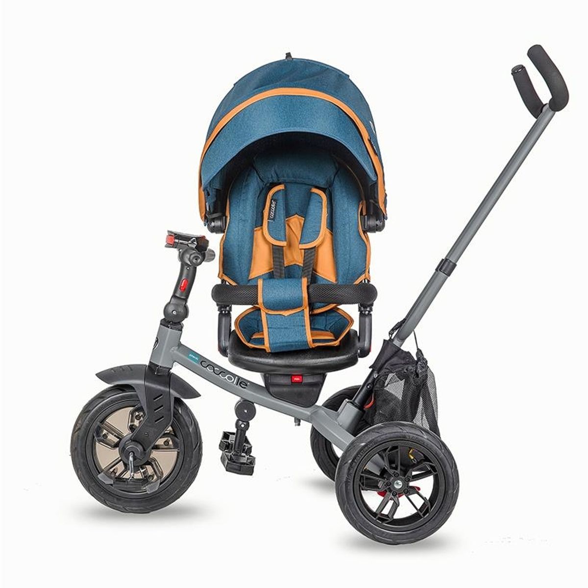 Tre-hjuls barnevogn med trekkstang Coccolle Pianti