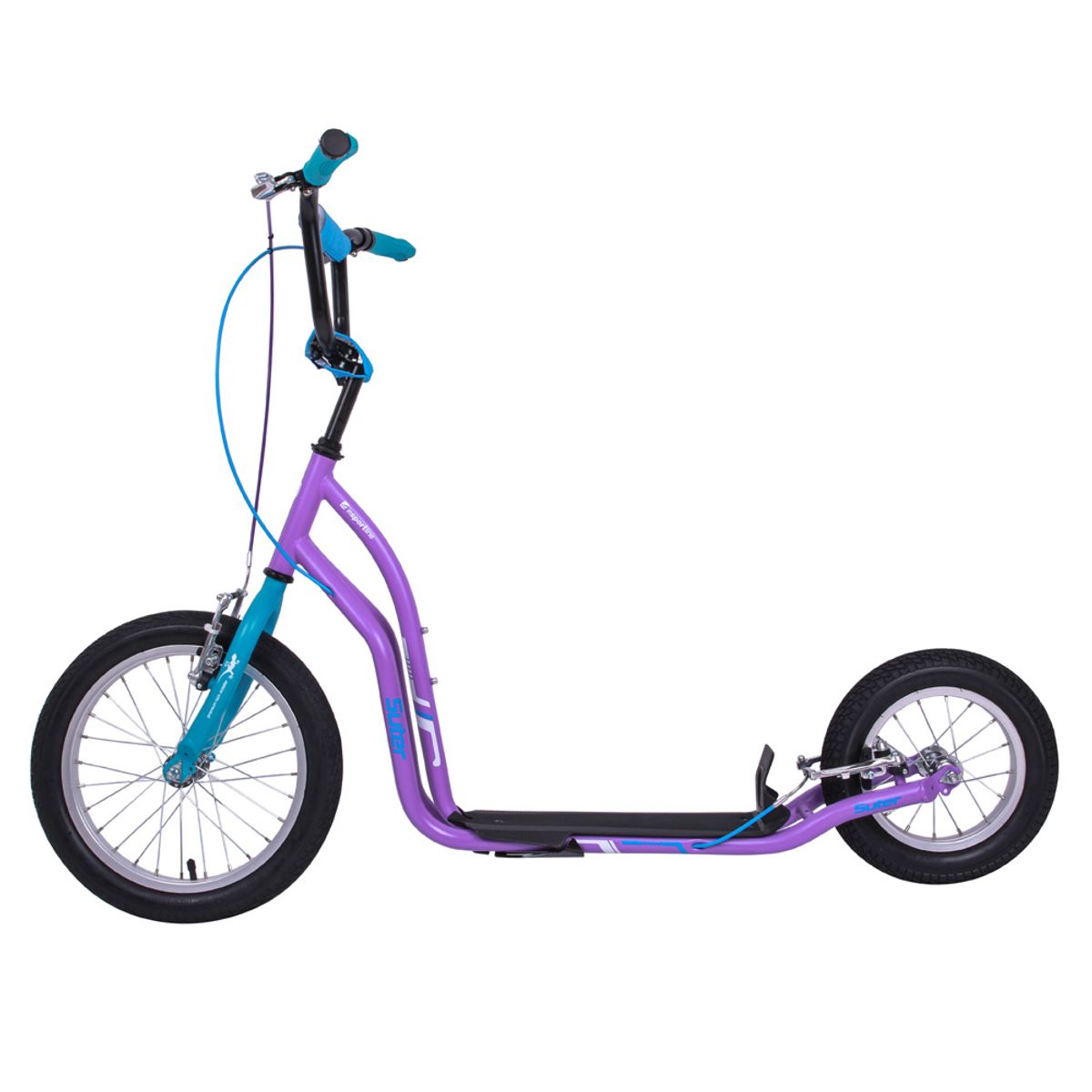 Kick Scooter sparkesykkel inSPORTline Suter SE Purple-Blue