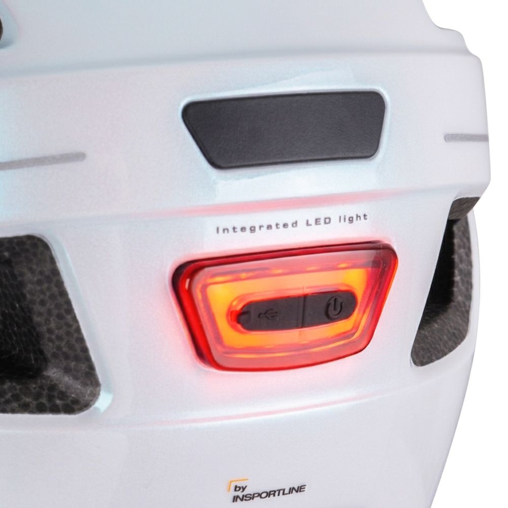 Barnesykkelhjelm med LED-lys S (51-56) - Lumiro