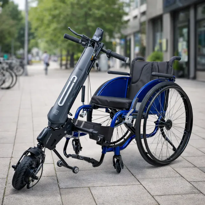 Hovedbilde Manuell sportsrullestol med elektrisk drift - ...